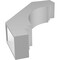 Ekena Millwork 5-in. W x 18-in. D x 24-in. H Pescadero Architectural Grade PVC Knee Brace BRCP05X18X24PEC - alternate 4